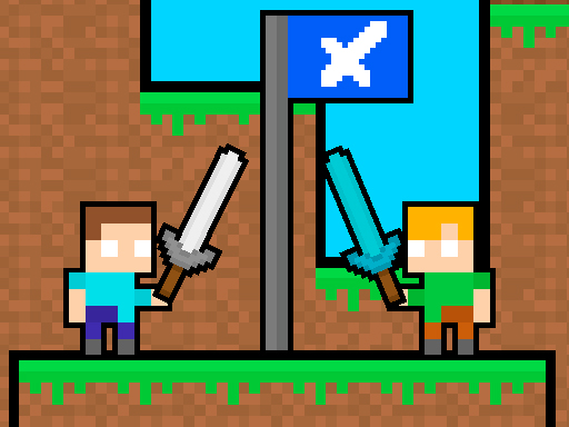 Friends Battle Swords Drawn img